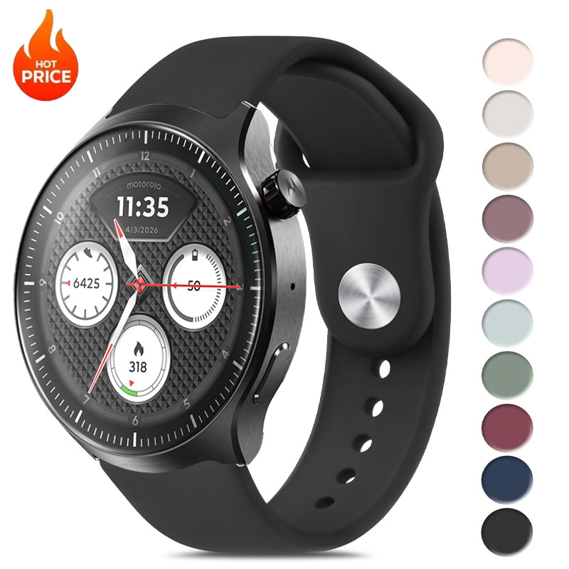 Motorola Smartwatch Accessories - سوار ساعة بعرض 20 مم و22