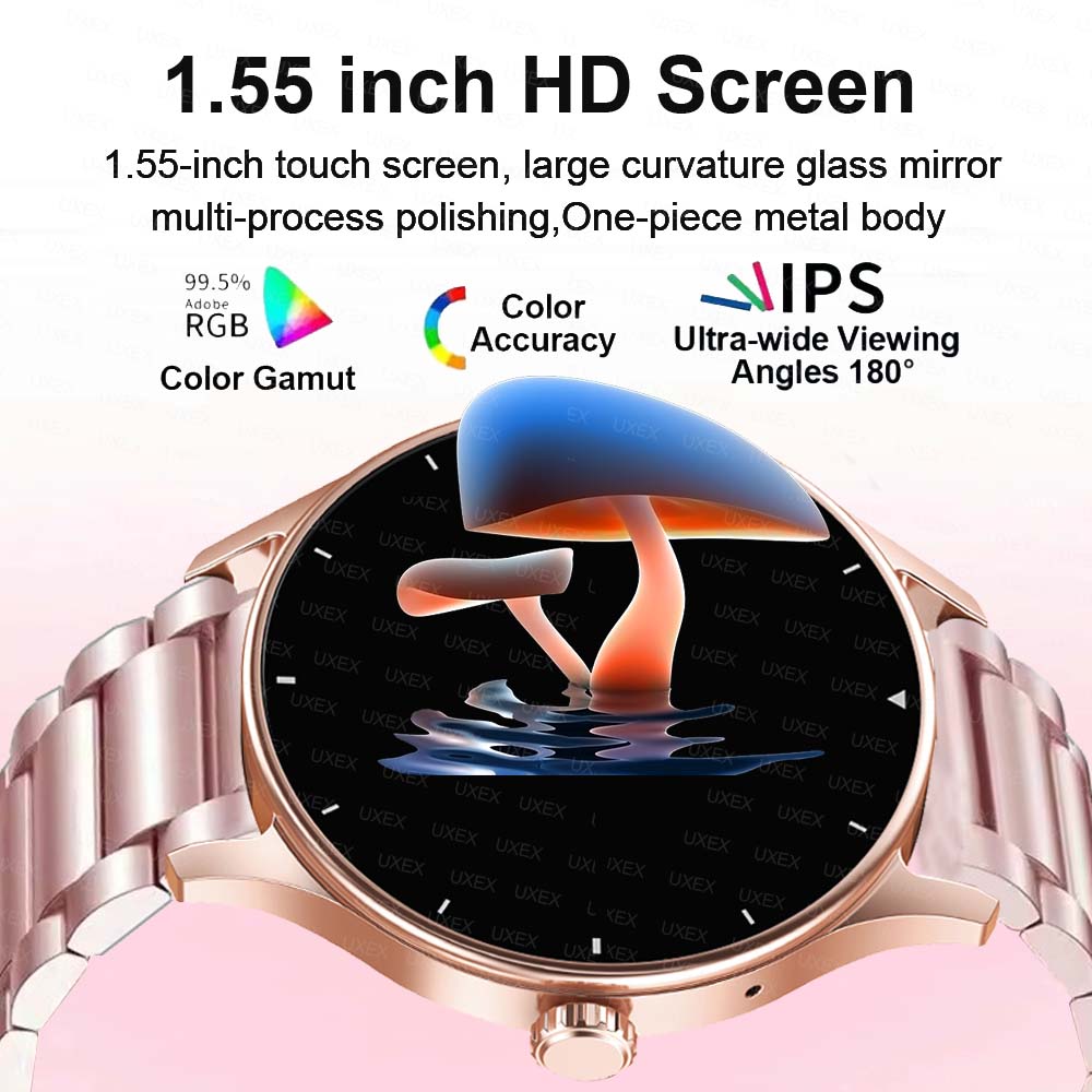 ساعة ذكية أنيقة للنساء بشاشة ع - مراجعة Smartwatch Custom وسعره