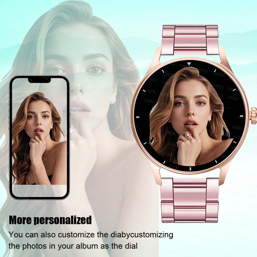 ساعة ذكية أنيقة للنساء بشاشة ع - مراجعة Smartwatch Custom وسعره