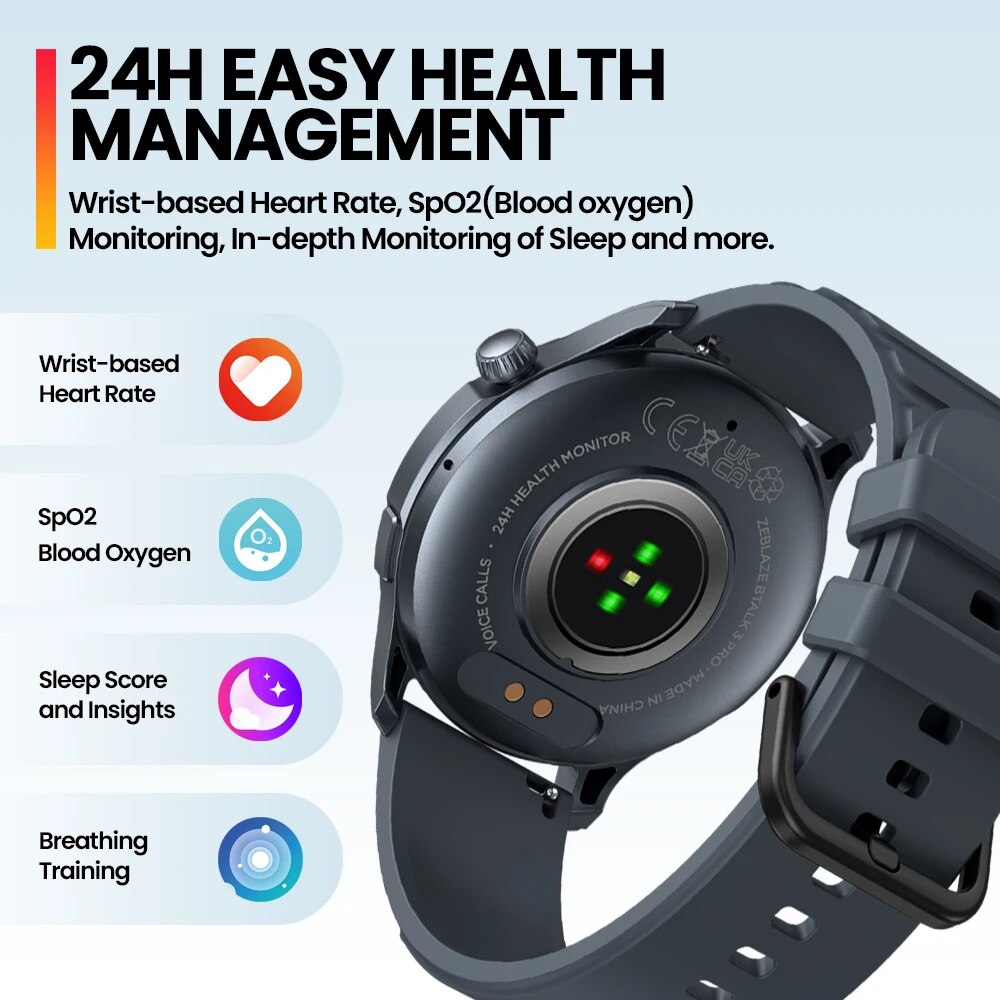 جديد Zeblaze Btalk 3 PRO 1.43  - مراجعة Smartwatch X2 وسعره