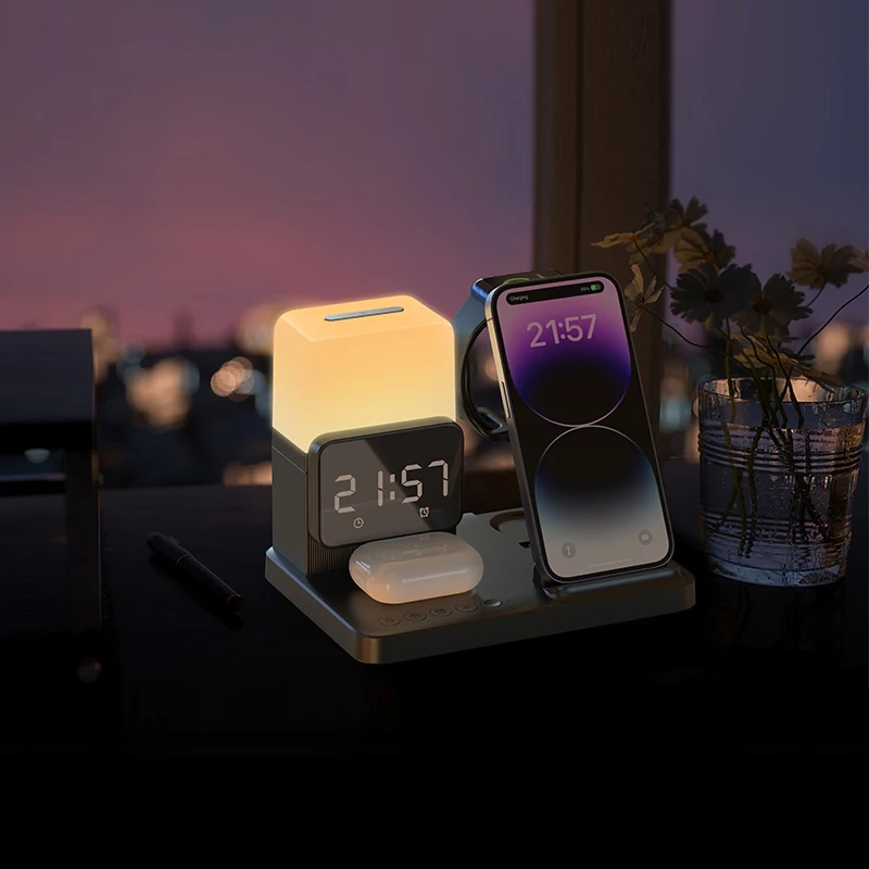 6 في 1 شاحن لاسلكي حامل الوساد - مراجعة Smartwatch X12 وسعره