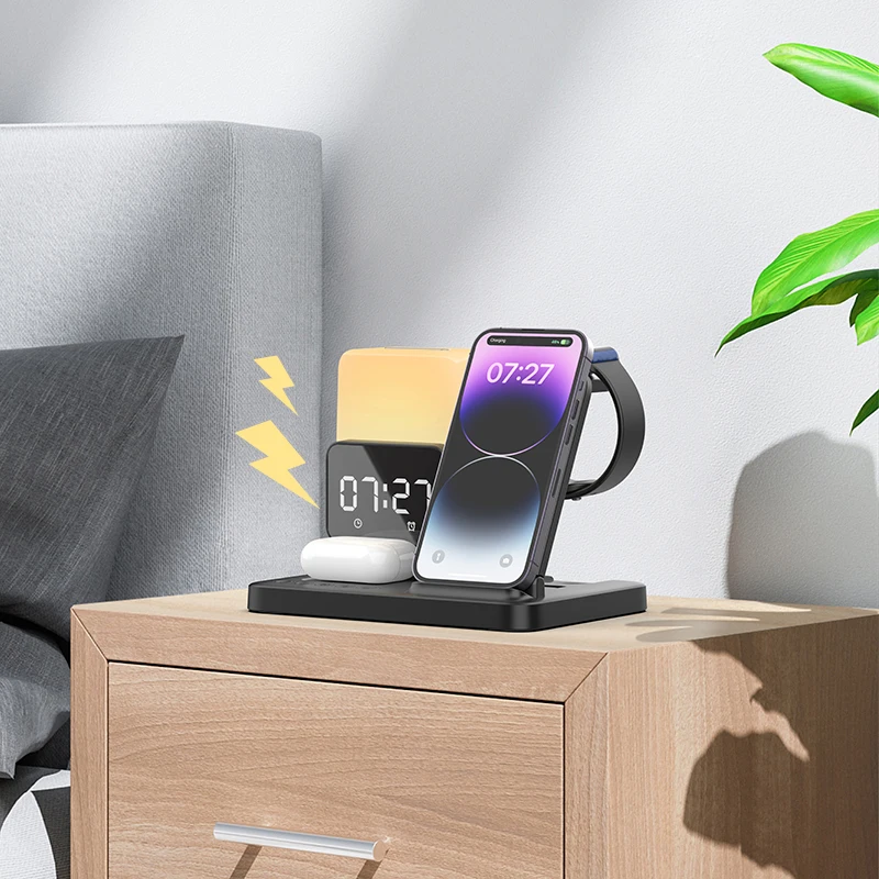 6 في 1 شاحن لاسلكي حامل الوساد - مراجعة Smartwatch X12 وسعره