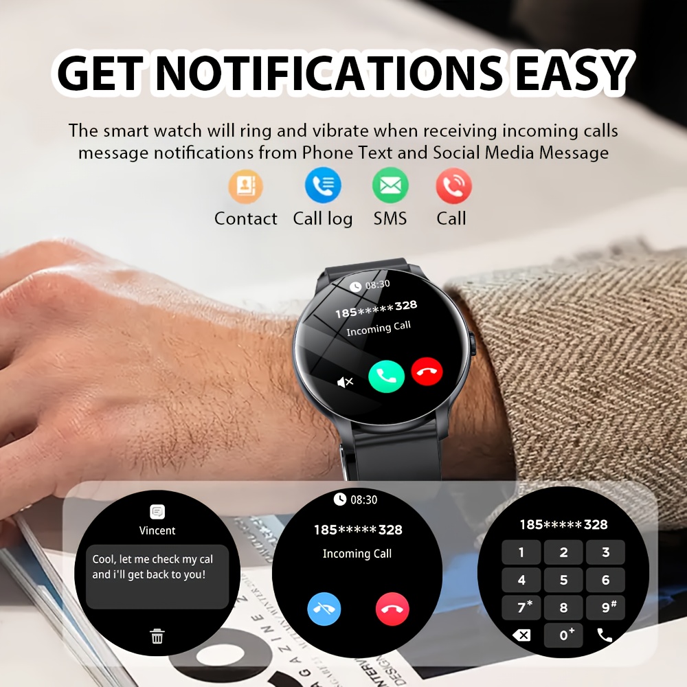 ساعة ذكية LAXASFIT 2026 بشاشة  - مراجعة Smartwatch Custom وسعره