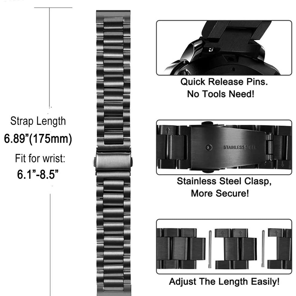 الصلب حزام لهواوي ساعة GT2E حز - مراجعة Titan Smartwatch Accessories وسعره